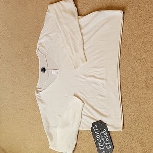 Gap Sweater XL New Ivory Long Sleeve Neutral